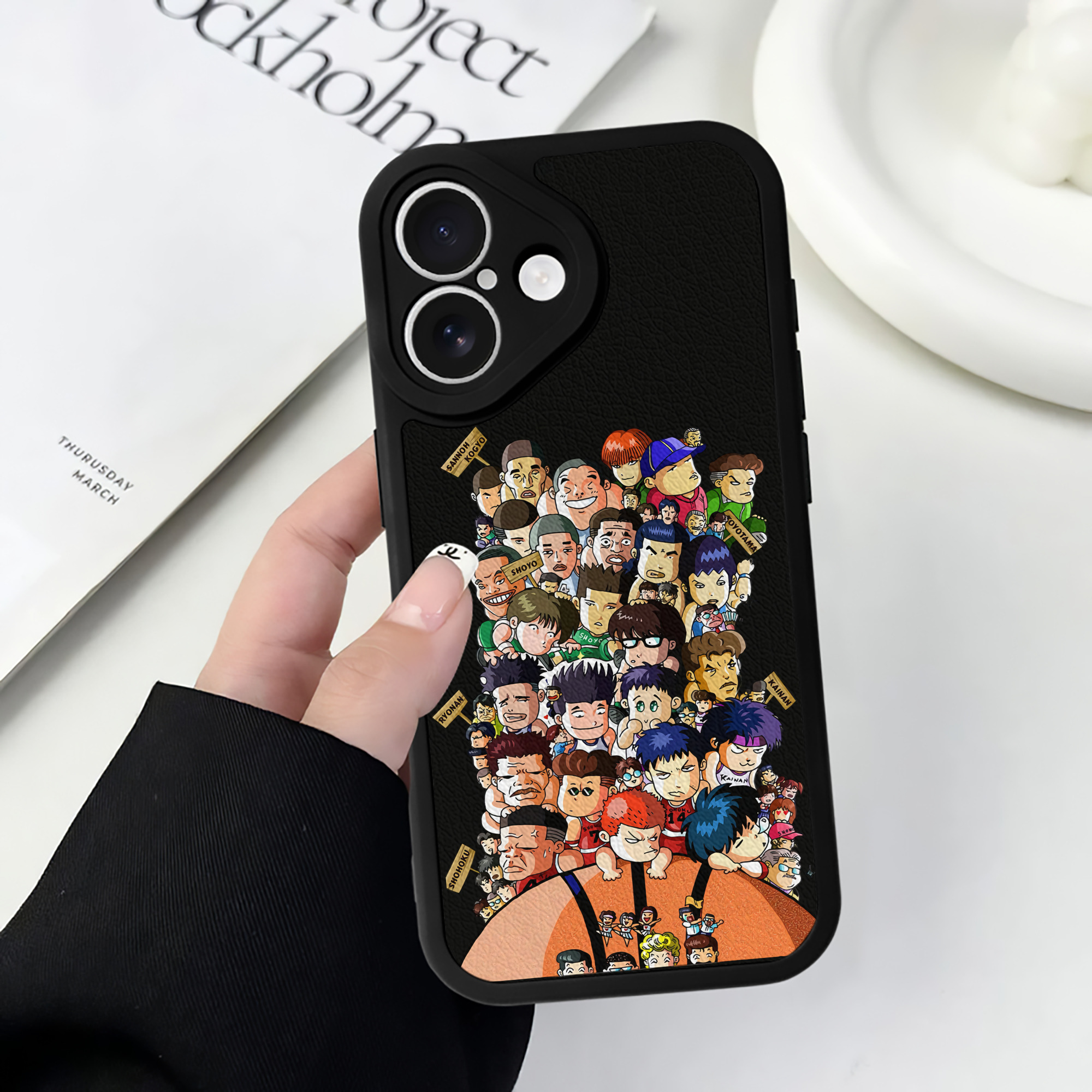 （画像用） SLAM DUNK／スラムダンク 【iPhone 16シリーズ対応】シリコンスマホケース（レザー調） 材質：シリコン